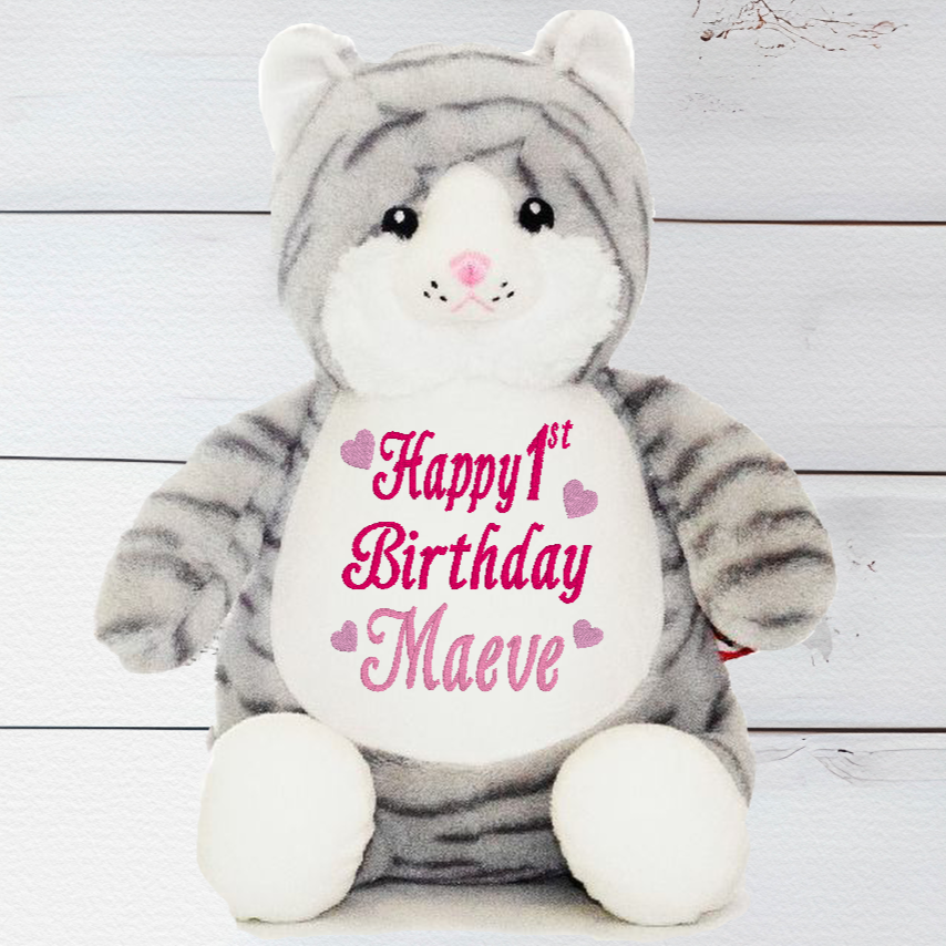 Personalised cat teddy online