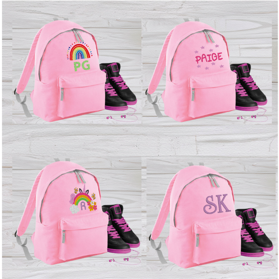 Small pink rucksack on sale