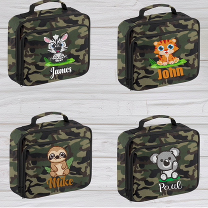 Personalised Lunch Box Cooler - Animal Designs