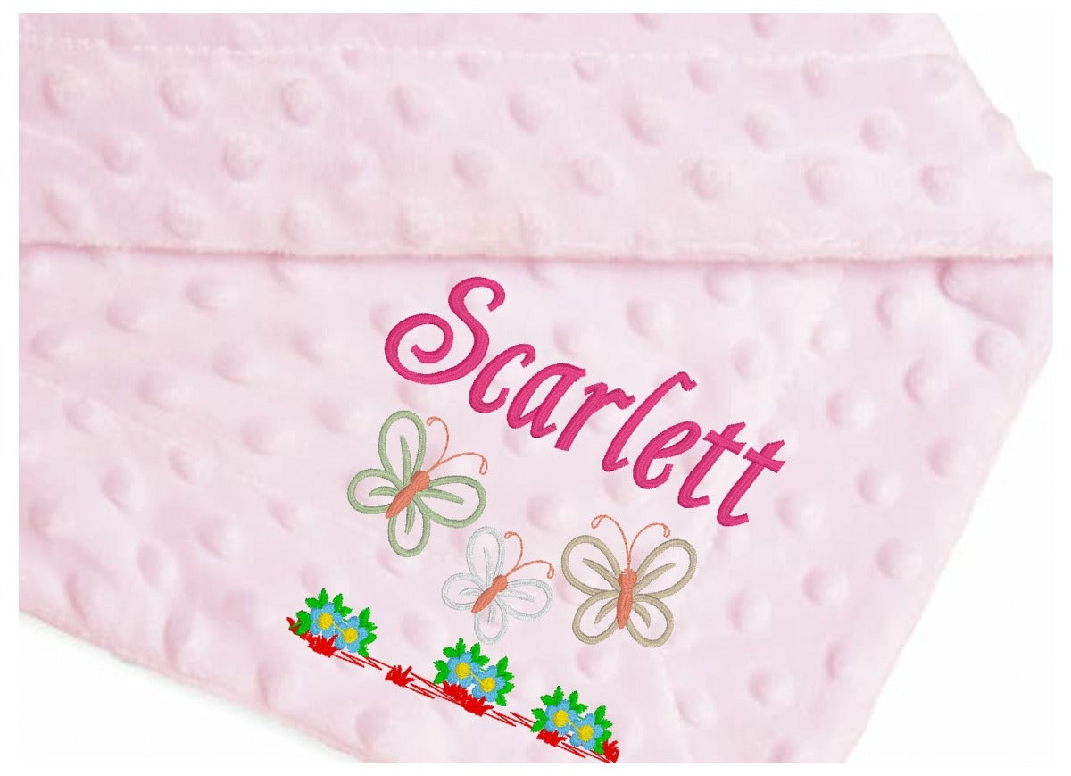 Treat a special little girl to the perfect gift! Our exclusive baby bubble blanket, in stunning pink, is customised with her name and desired font style and colour. Soft and cuddly 100% polyester, it's ideal for any cot or pram and measures 75 x 100 cm. Make her feel extra special with a personalised embroidered baby pink bubble blanket!
