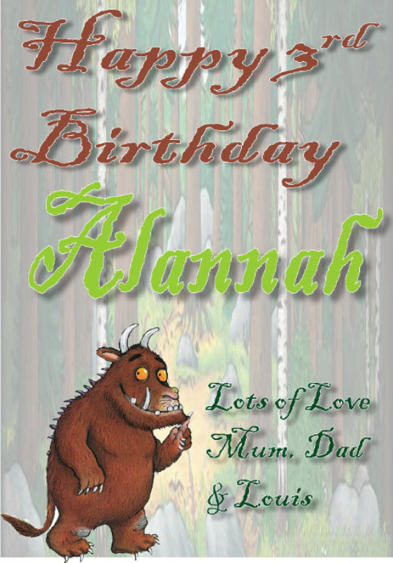 Make your child's party a roaring success with The Gruffalo Themed Birthday Party Photo Banners &amp; Posters - Any Age