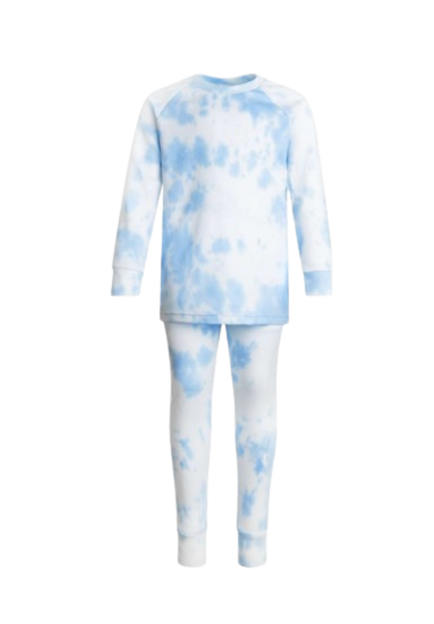 Personalised Blue & White Tie Dye Lounge Wear/ Pyjama Set