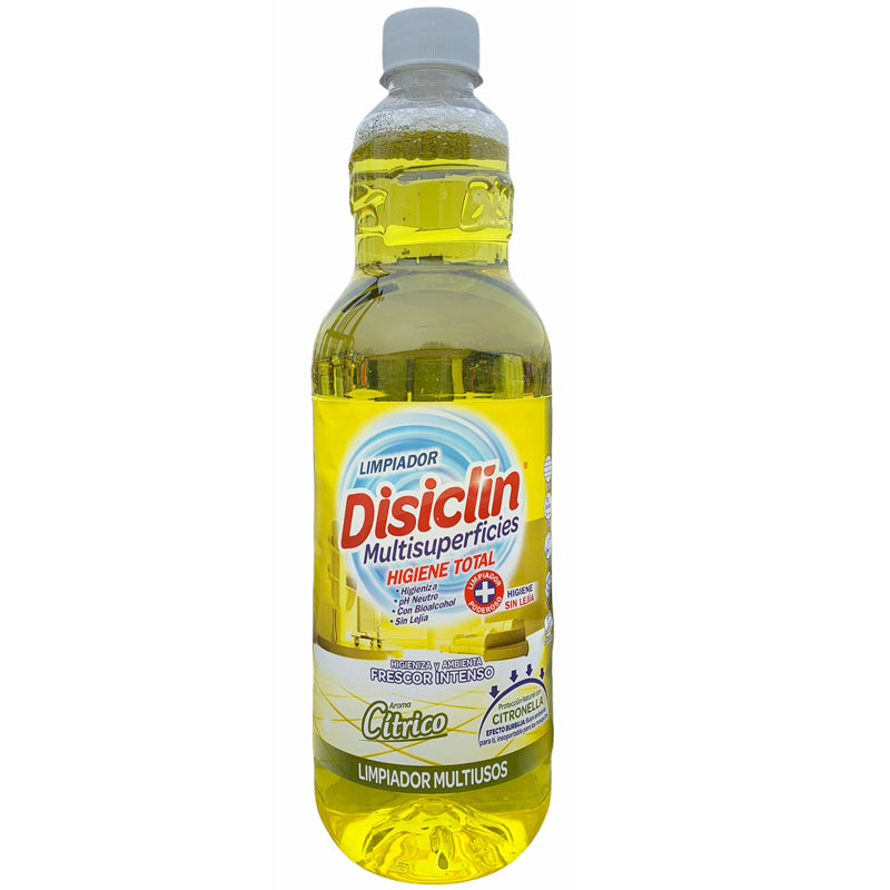 Disiclin Floor &amp; Multisurface Cleaner 1 Litre - Citronella

Disiclin is a popular brand in Northern Spain and has been a trusted brand for families for years. Their hallmark products include their incredible range of floor cleaners and multi-surface cleaners.