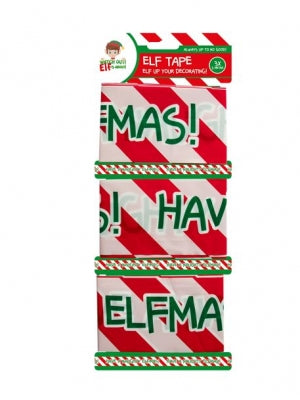 Elf Hazard Tape - 3 x 3 metres - CreationPartyShop