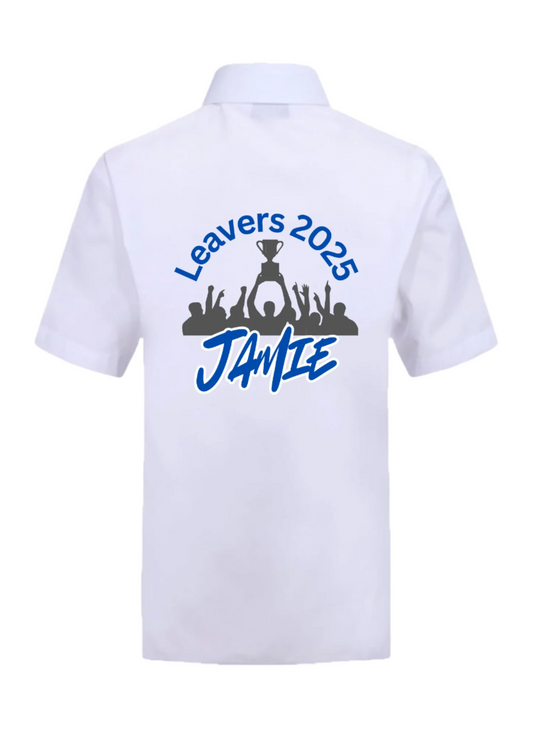 Personalised Trophy Themed Leavers Signing Shirt - Class of 2025