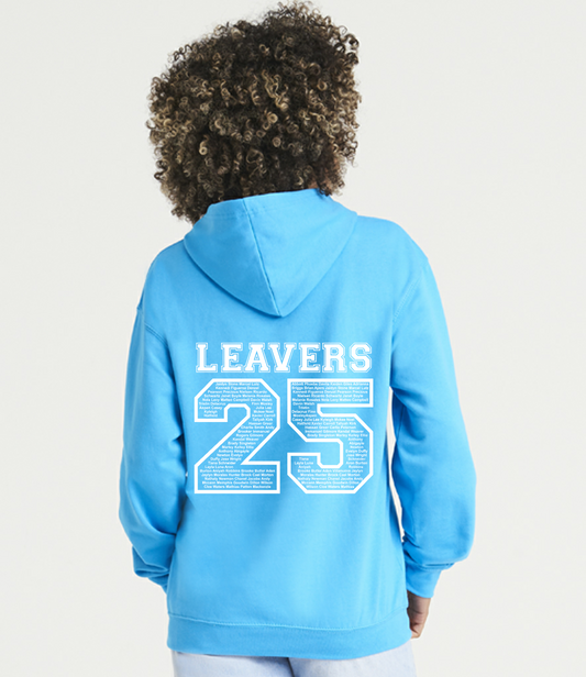 Personalised School Leavers Hoodies, Jumpers Class of 2025 for Junior, High School, University - Kids & Adults