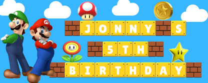 Make your child's birthday extra special with our Super Mario and Luigi themed banners and posters. With these fun and colorful decorations, your child and their friends will feel like they're in the game! They'll love the excitement and adventure these decorations bring to their party.