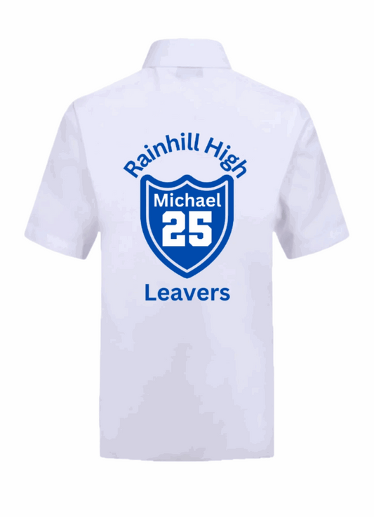 Capture the essence of your school years with our Personalised Shield Designed Leavers Signing Shirt for the Class of 2025! These custom shirts showcase a striking shield design in your preferred color, along with your name and significant dates. Cherish the unforgettable moments of your final day of school with this perfect memento.