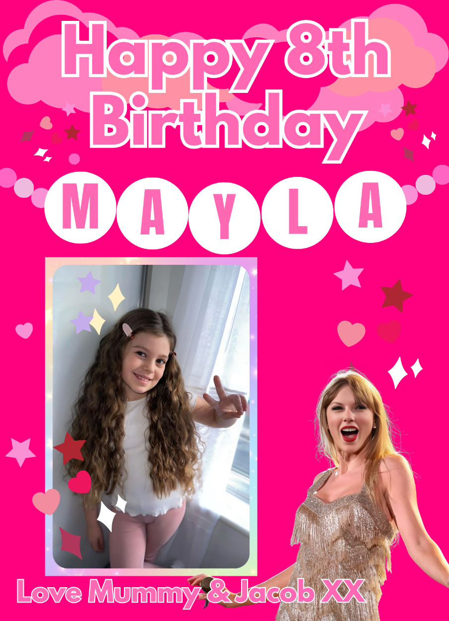 Elevate your party decorations with Birthday Party Banners and Posters Swift style! (Get it? Because her last name is Swift? Okay, I'll stop now.) Turn any age into a photo-worthy moment with these themed banners and posters. (Don't forget to strike a pose!)